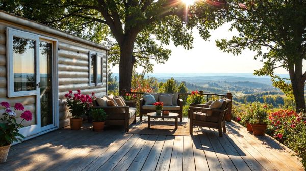 Guide complet sur le choix et l'entretien d'une terrasse bois pour mobil home