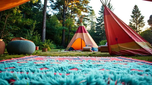 Les meilleurs tapis pour tipi alliant esthétique et confort
