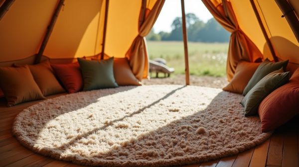 Offrez confort et style avec un tapis pour tipi