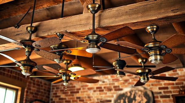 Top 5 ventilateurs de plafond vintage pour style et efficacité