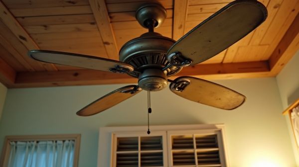 Un ventilateur plafond vintage alliant style et performance
